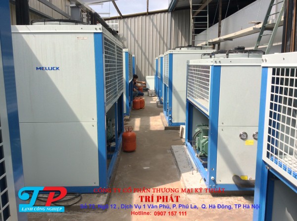 Cụm máy nén Meluck giải nhiệt gió Thổi lên trời