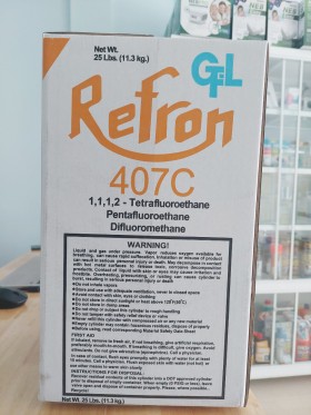 Gas lạnh R407C Refron Bình 11.3Kg Ấn Độ